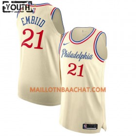 Maillot NBA Philadelphia 76ers Joel Embiid 21 Nike 2019-20 City Edition Swingman - Enfant